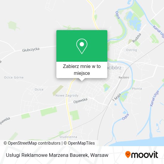 Mapa Usługi Reklamowe Marzena Bauerek