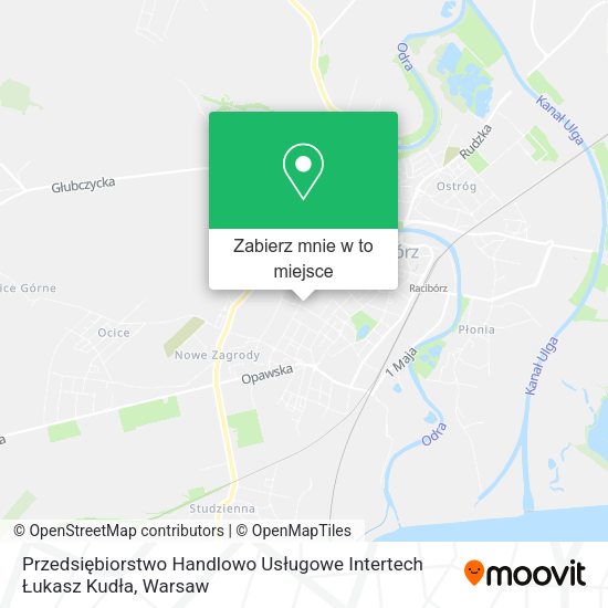 Mapa Przedsiębiorstwo Handlowo Usługowe Intertech Łukasz Kudła