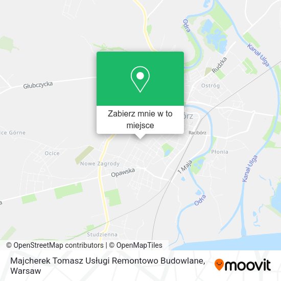 Mapa Majcherek Tomasz Usługi Remontowo Budowlane