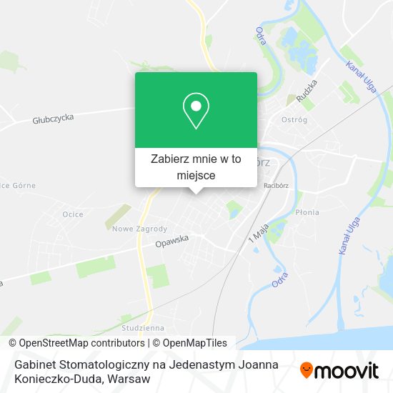 Mapa Gabinet Stomatologiczny na Jedenastym Joanna Konieczko-Duda