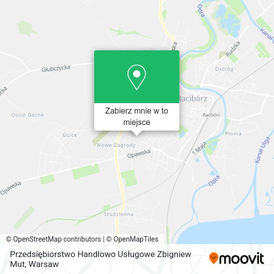 Mapa Przedsiębiorstwo Handlowo Usługowe Zbigniew Mut