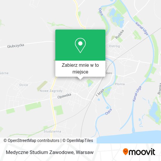 Mapa Medyczne Studium Zawodowe