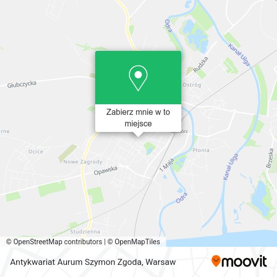 Mapa Antykwariat Aurum Szymon Zgoda