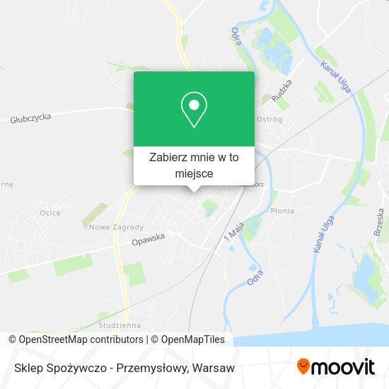 Mapa Sklep Spożywczo - Przemysłowy