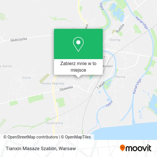 Mapa Tianxin Masaze Szablin