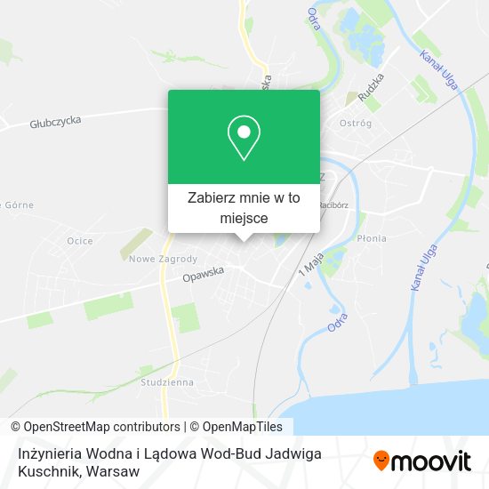 Mapa Inżynieria Wodna i Lądowa Wod-Bud Jadwiga Kuschnik