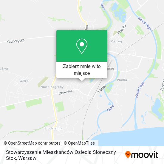 Mapa Stowarzyszenie Mieszkańców Osiedla Słoneczny Stok