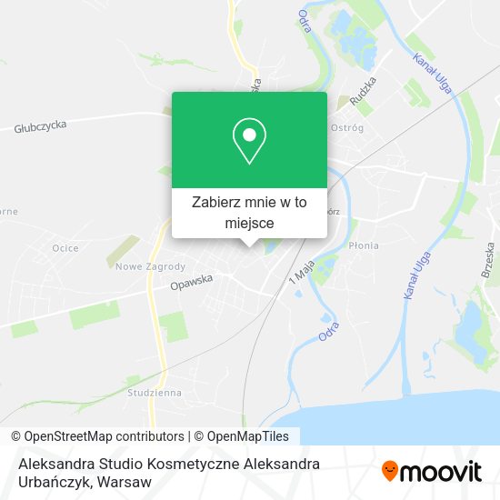 Mapa Aleksandra Studio Kosmetyczne Aleksandra Urbańczyk