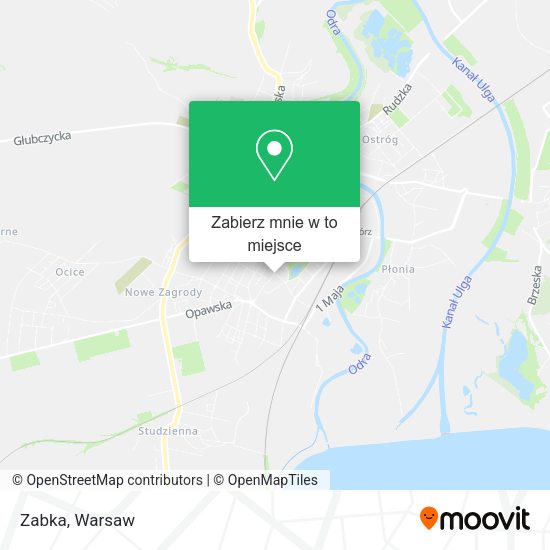 Mapa Zabka