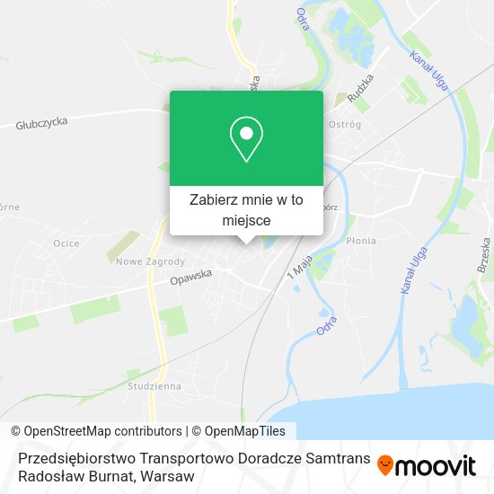 Mapa Przedsiębiorstwo Transportowo Doradcze Samtrans Radosław Burnat