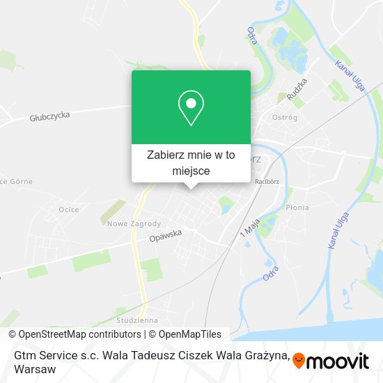 Mapa Gtm Service s.c. Wala Tadeusz Ciszek Wala Grażyna