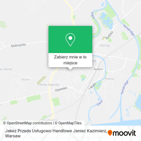 Mapa Jakez Przeds Usługowo Handlowe Janiec Kazimierz