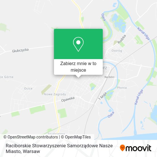 Mapa Raciborskie Stowarzyszenie Samorządowe Nasze Miasto