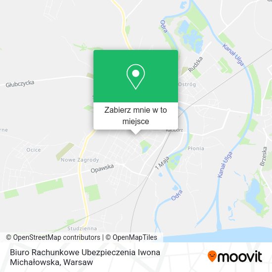 Mapa Biuro Rachunkowe Ubezpieczenia Iwona Michałowska