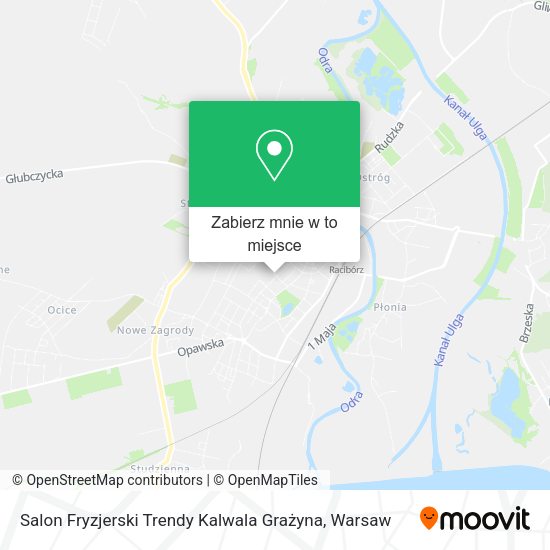 Mapa Salon Fryzjerski Trendy Kalwala Grażyna