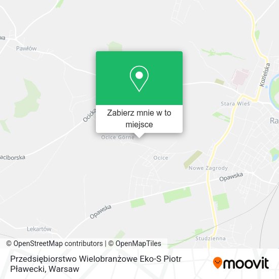 Mapa Przedsiębiorstwo Wielobranżowe Eko-S Piotr Pławecki