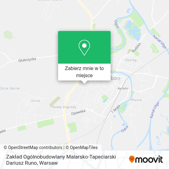 Mapa Zakład Ogólnobudowlany Malarsko-Tapeciarski Dariusz Runo