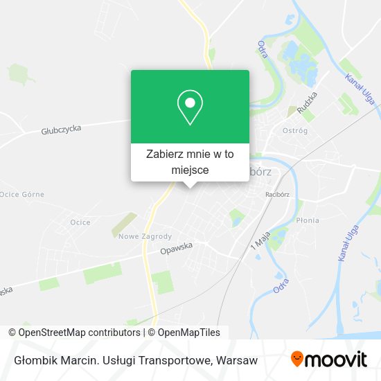 Mapa Głombik Marcin. Usługi Transportowe