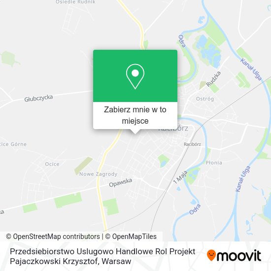 Mapa Przedsiebiorstwo Uslugowo Handlowe Rol Projekt Pajaczkowski Krzysztof