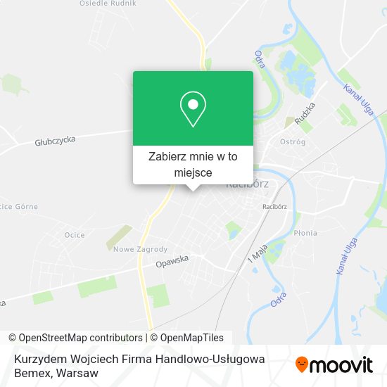 Mapa Kurzydem Wojciech Firma Handlowo-Usługowa Bemex