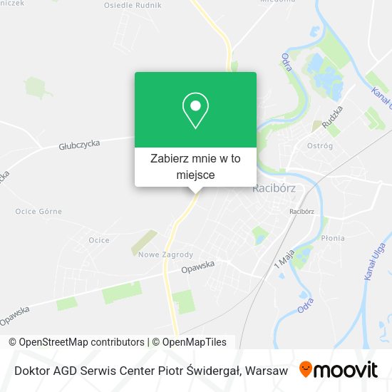 Mapa Doktor AGD Serwis Center Piotr Świdergał