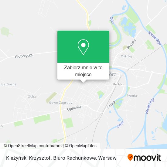 Mapa Kieżyński Krzysztof. Biuro Rachunkowe