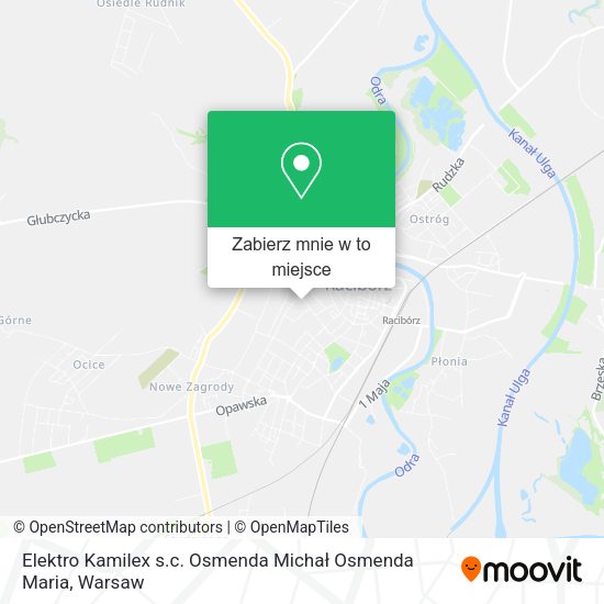 Mapa Elektro Kamilex s.c. Osmenda Michał Osmenda Maria