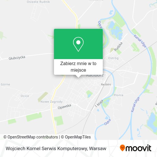 Mapa Wojciech Kornel Serwis Komputerowy