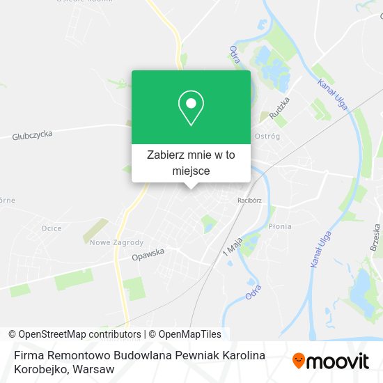 Mapa Firma Remontowo Budowlana Pewniak Karolina Korobejko