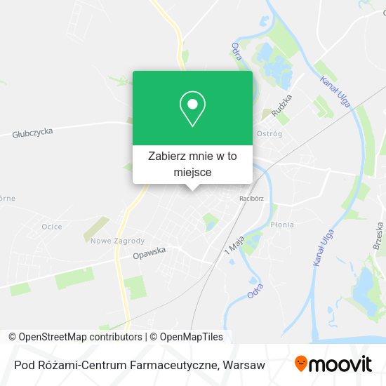 Mapa Pod Różami-Centrum Farmaceutyczne