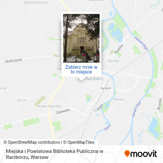 Mapa Miejska i Powiatowa Biblioteka Publiczna w Raciborzu