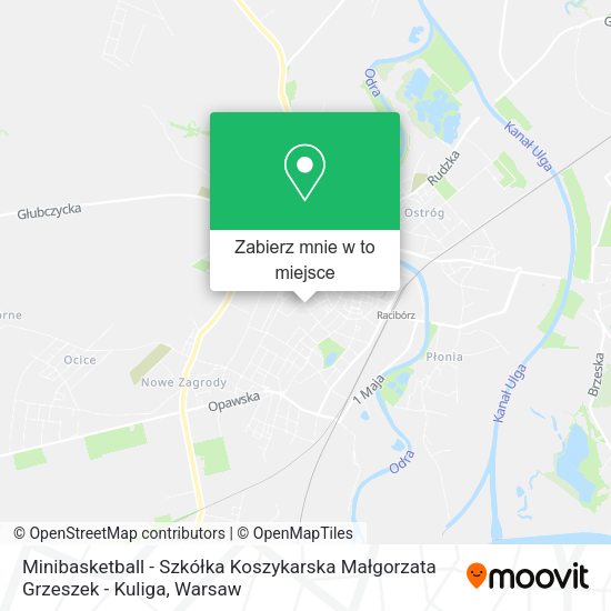 Mapa Minibasketball - Szkółka Koszykarska Małgorzata Grzeszek - Kuliga