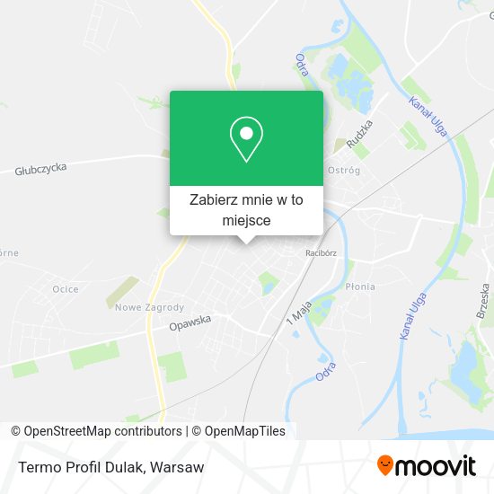 Mapa Termo Profil Dulak