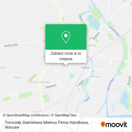 Mapa Tomczak Stanisława Markos Firma Handlowa