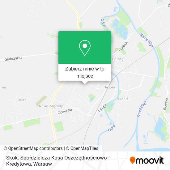 Mapa Skok. Spółdzielcza Kasa Oszczędnościowo - Kredytowa