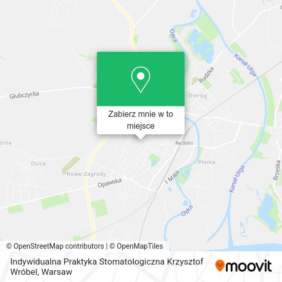 Mapa Indywidualna Praktyka Stomatologiczna Krzysztof Wróbel