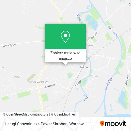 Mapa Usługi Spawalnicze Paweł Skroban