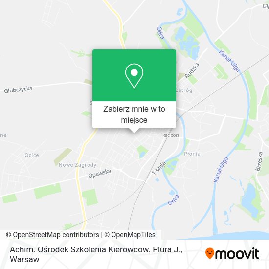 Mapa Achim. Ośrodek Szkolenia Kierowców. Plura J.