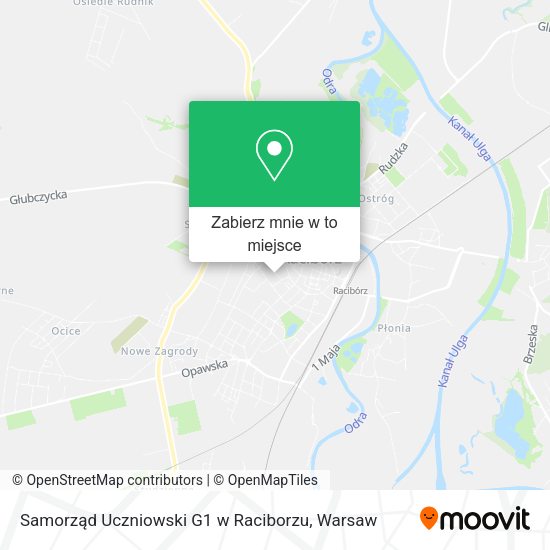 Mapa Samorząd Uczniowski G1 w Raciborzu