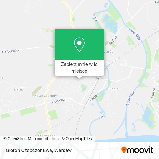 Mapa Gieroń Czepczor Ewa