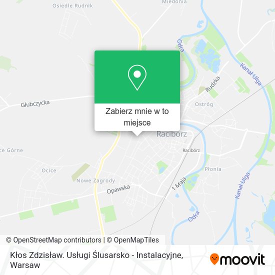 Mapa Kłos Zdzisław. Usługi Ślusarsko - Instalacyjne