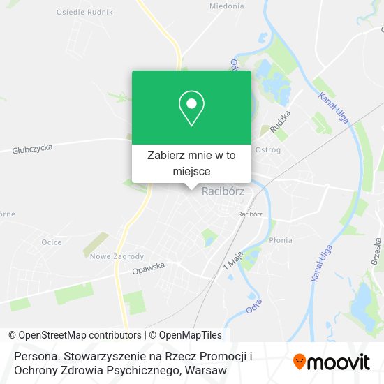 Mapa Persona. Stowarzyszenie na Rzecz Promocji i Ochrony Zdrowia Psychicznego