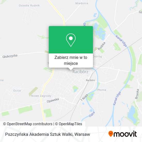 Mapa Pszczyńska Akademia Sztuk Walki