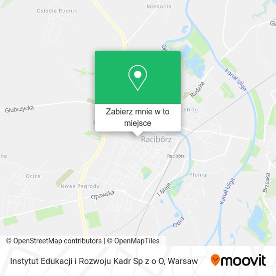 Mapa Instytut Edukacji i Rozwoju Kadr Sp z o O