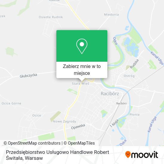 Mapa Przedsiębiorstwo Usługowo Handlowe Robert Świtała