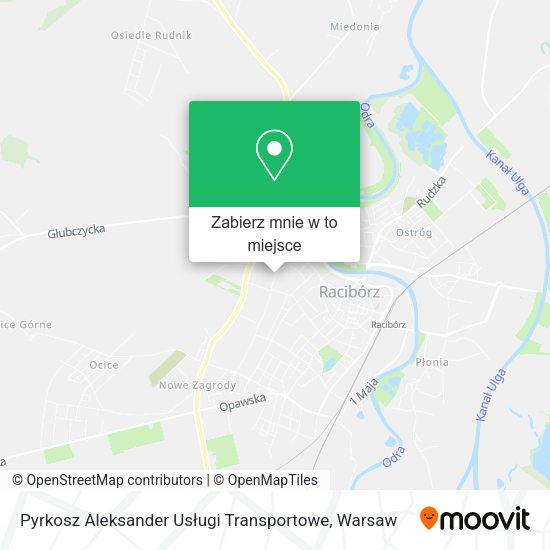 Mapa Pyrkosz Aleksander Usługi Transportowe