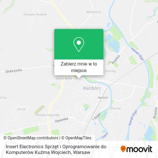 Mapa Insert Electronics Sprzęt i Oprogramowanie do Komputerów Kuźma Wojciech