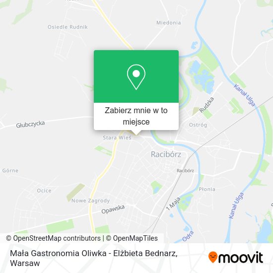 Mapa Mała Gastronomia Oliwka - Elżbieta Bednarz