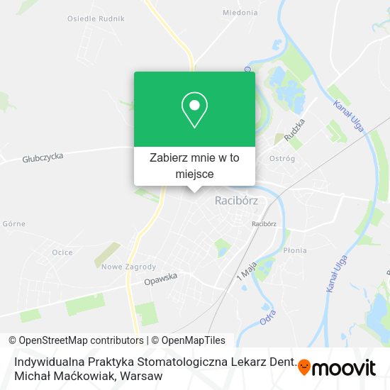 Mapa Indywidualna Praktyka Stomatologiczna Lekarz Dent. Michał Maćkowiak