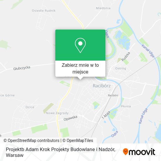 Mapa Projektb Adam Krok Projekty Budowlane i Nadzór